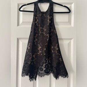 INTERMIX LACE HALTER TOP SIZE P